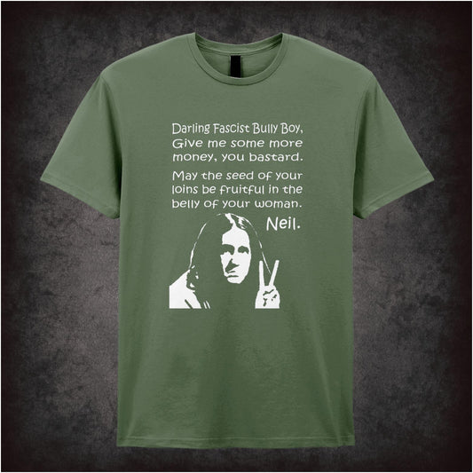 Darling Fascist Bully Boy – Cult British Comedy Graphic T-Shirt