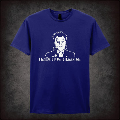Rick “Hands Up Who Likes Me” T-shirt from The Young Ones