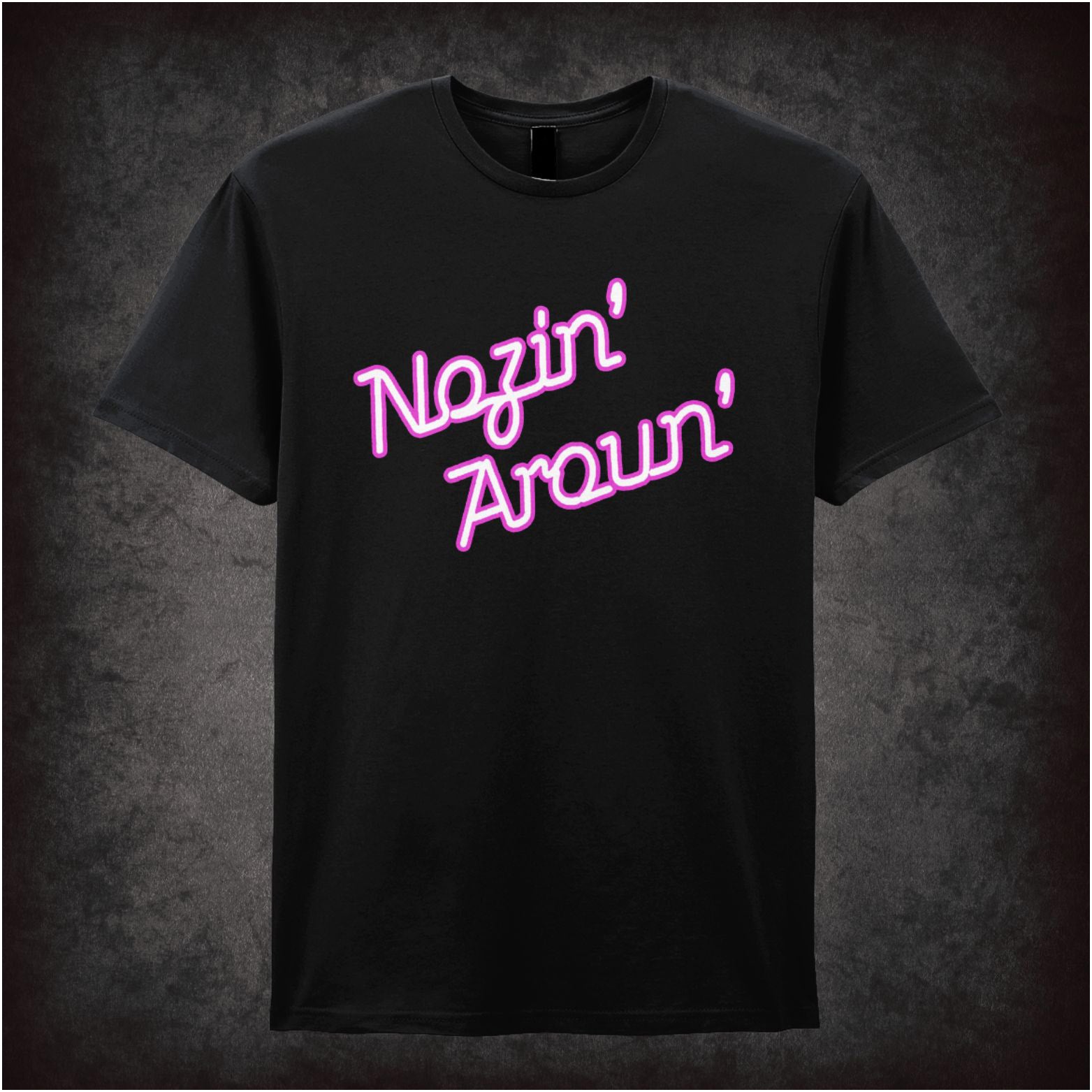 “Nosin’ Aroun’” slogan T-shirt from The Young Ones