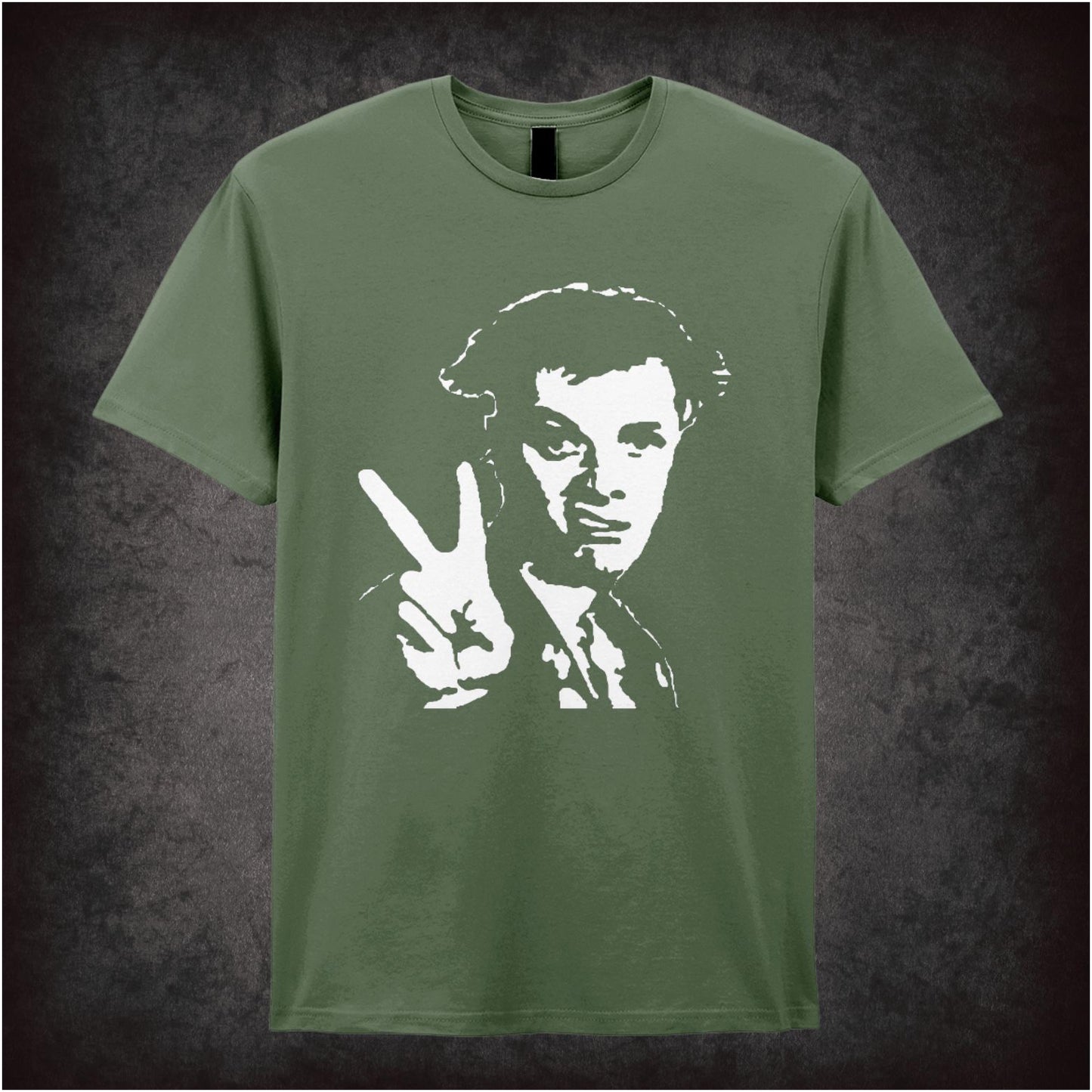Rick peace sign T-shirt from The Young Ones