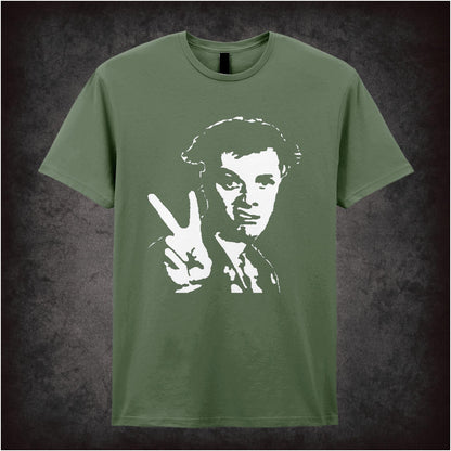 Rick peace sign T-shirt from The Young Ones