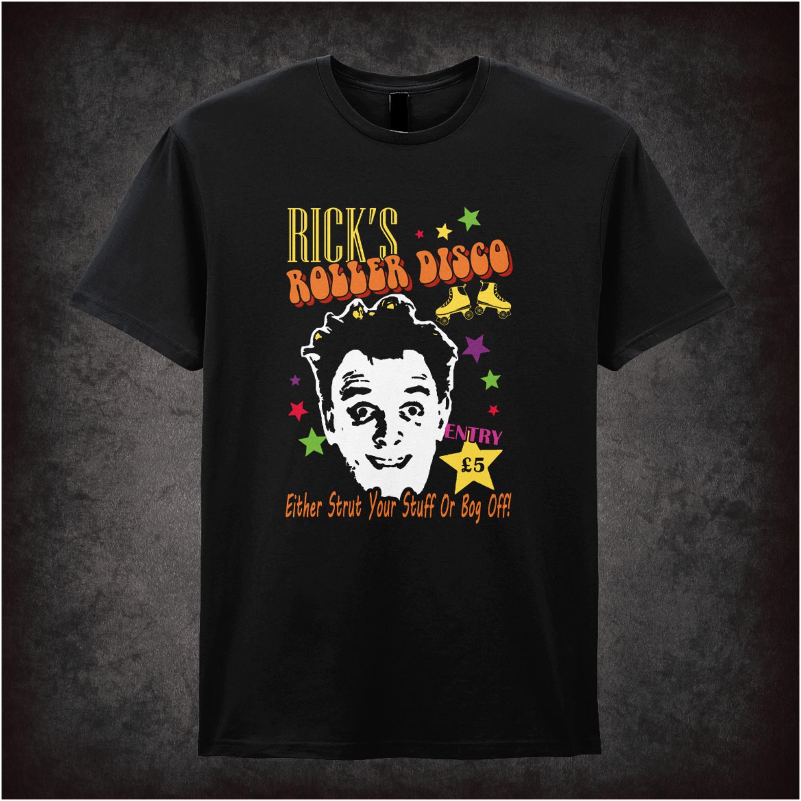 “Rick’s Roller Disco” T-shirt from The Young Ones