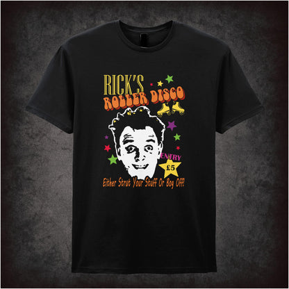 “Rick’s Roller Disco” T-shirt from The Young Ones