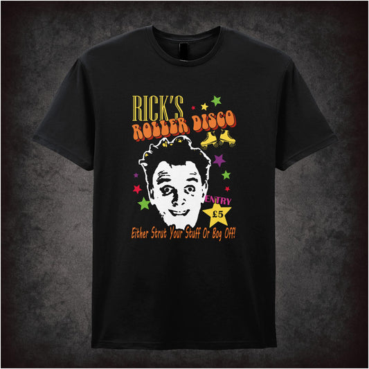 “Rick’s Roller Disco” T-shirt from The Young Ones