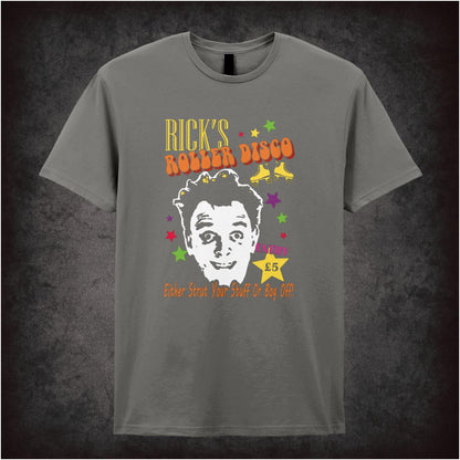 Rick’s Roller Disco – Cult British Comedy Graphic T-Shirt