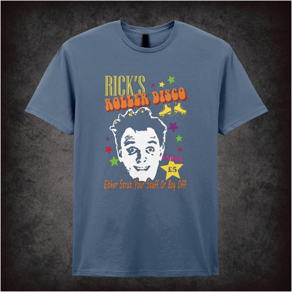 Rick’s Roller Disco – Cult British Comedy Graphic T-Shirt