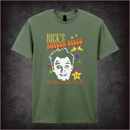 Rick’s Roller Disco – Cult British Comedy Graphic T-Shirt