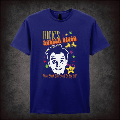 Rick’s Roller Disco – Cult British Comedy Graphic T-Shirt