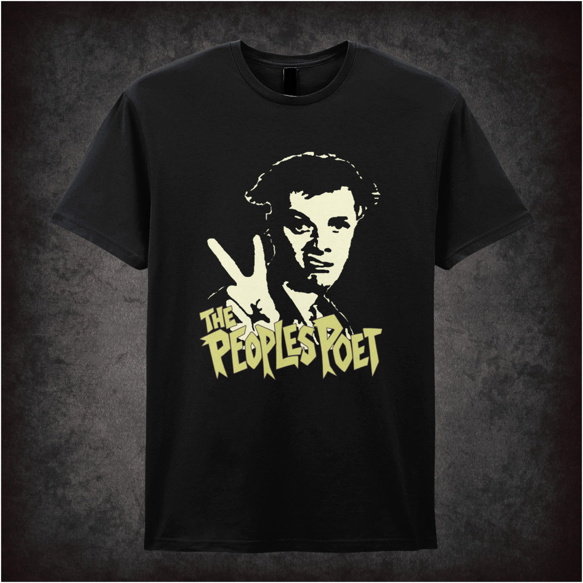 Rick “The Peoples Poet” T-shirt in black from The Young Ones