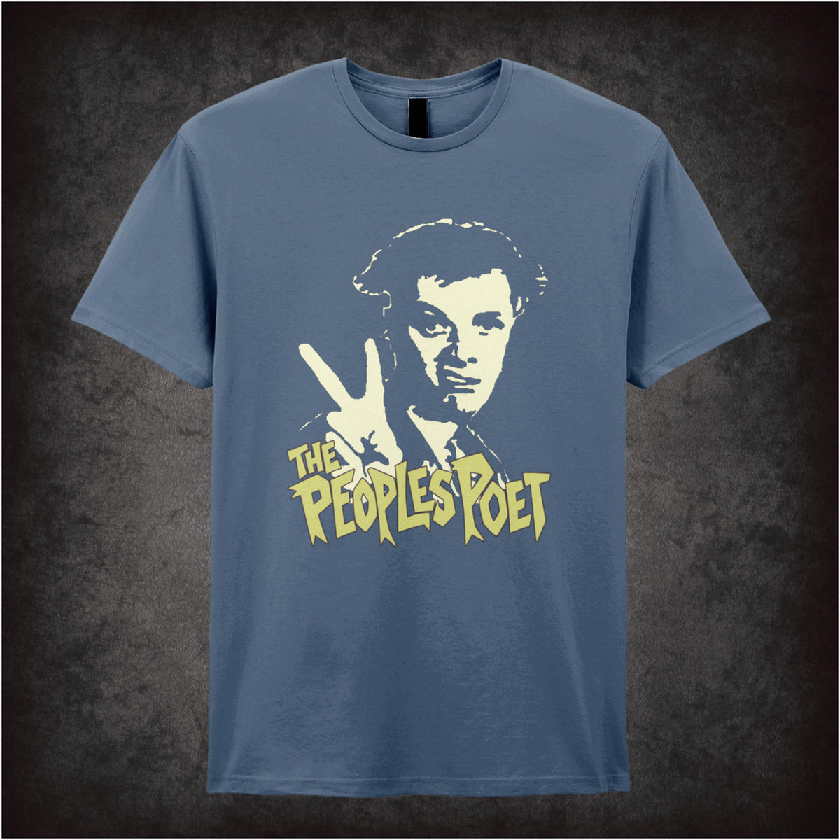 Rick “The Peoples Poet” T-shirt in indigo from The Young Ones