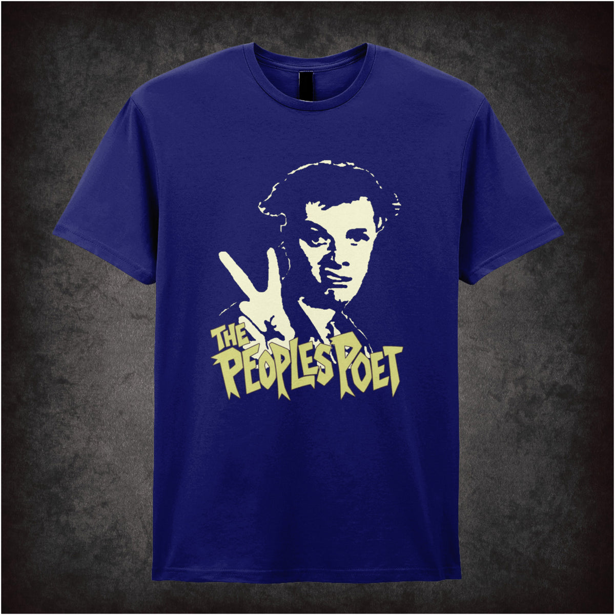 Rick “The Peoples Poet” T-shirt in navy from The Young Ones