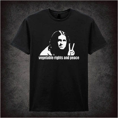 Vegetable Rights And Peace – Cult British Comedy Graphic T-Shirt