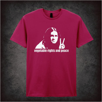 Vegetable Rights And Peace – Cult British Comedy Graphic T-Shirt