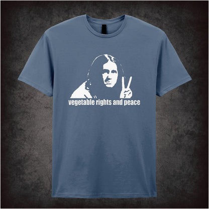 Vegetable Rights And Peace – Cult British Comedy Graphic T-Shirt
