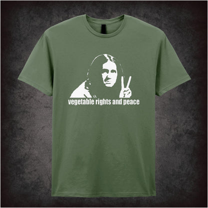 Vegetable Rights And Peace – Cult British Comedy Graphic T-Shirt