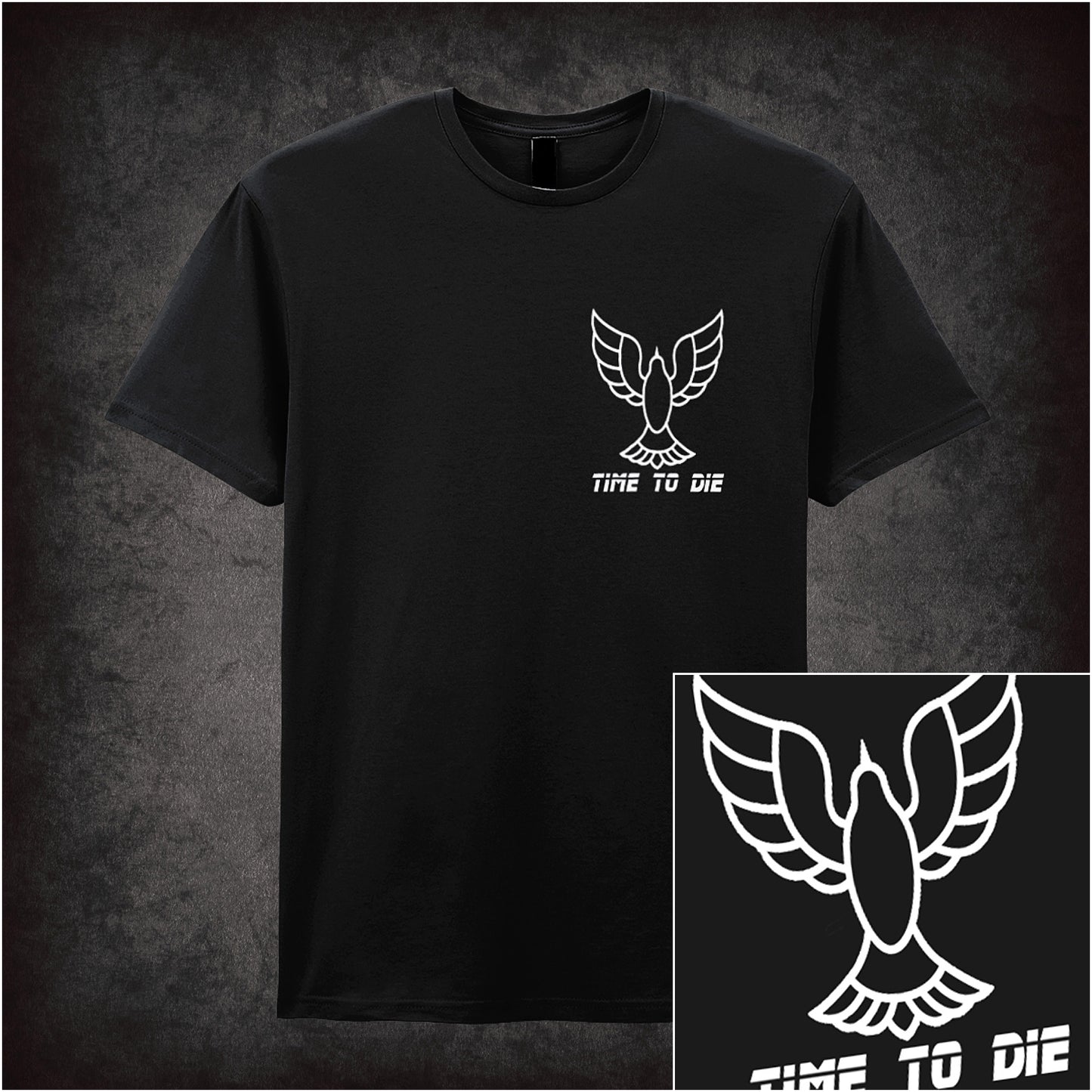 Time to Die unisex black t-shirt inspired by Blade Runner movie soft style sci-fi fan apparel