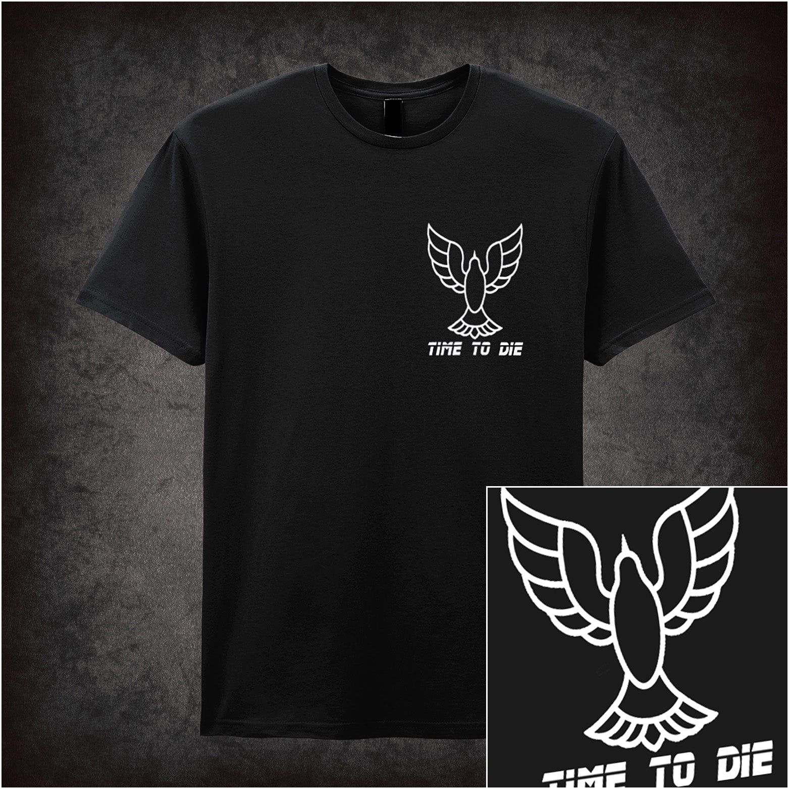 Time to Die unisex black t-shirt inspired by Blade Runner movie soft style sci-fi fan apparel
