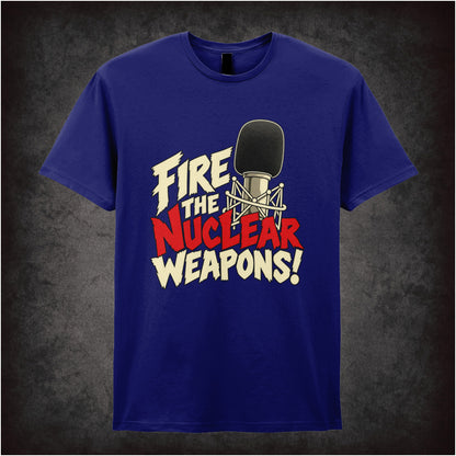 “Fire the nuclear weapons!” T-shirt in navy from Toast of London