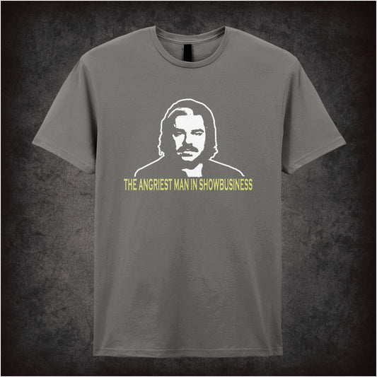 The Angriest Man In Showbusiness – Cult British Comedy Graphic T-Shirt