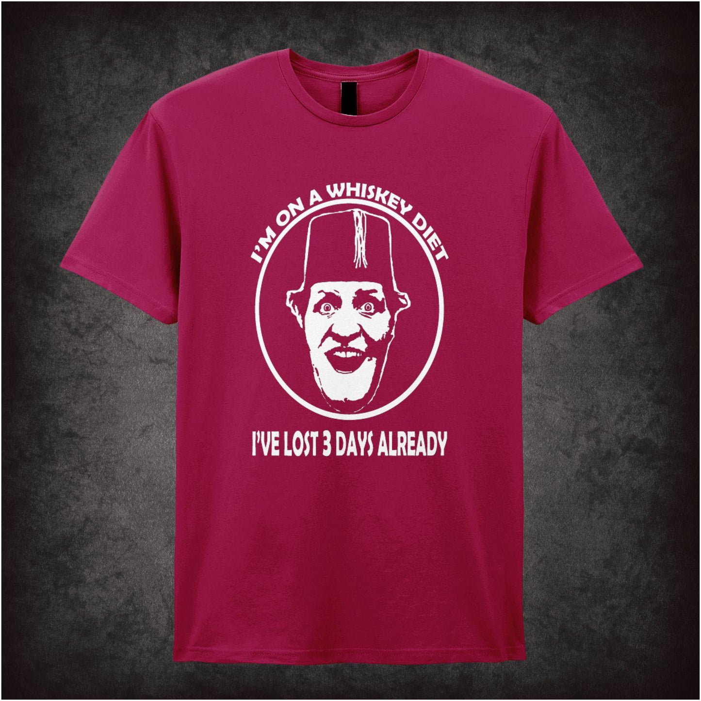 I’m On A Whiskey Diet I’ve Lost Three Days Already – Cult British Comedy Graphic T-Shirt