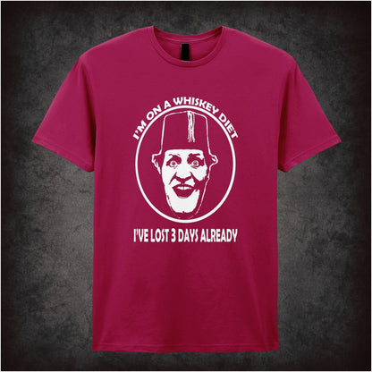 I’m On A Whiskey Diet I’ve Lost Three Days Already – Cult British Comedy Graphic T-Shirt