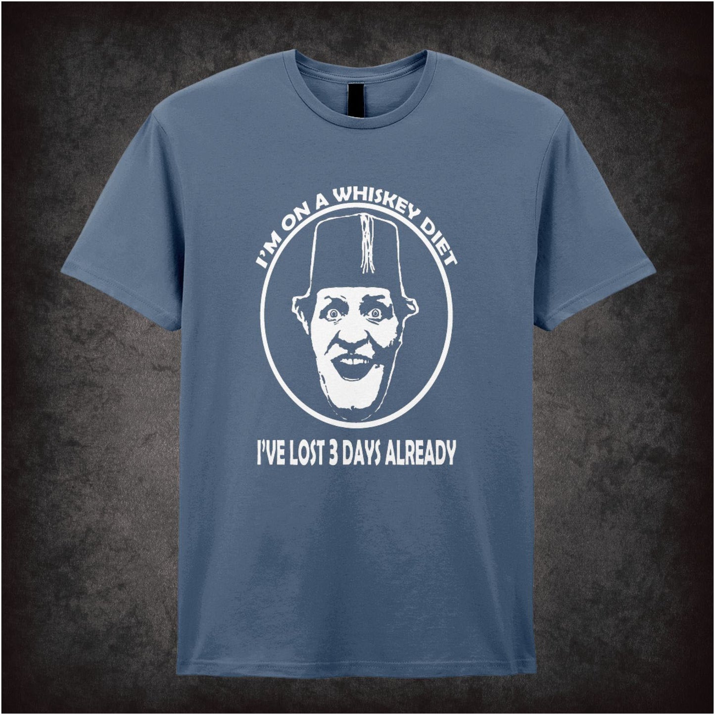 I’m On A Whiskey Diet I’ve Lost Three Days Already – Cult British Comedy Graphic T-Shirt