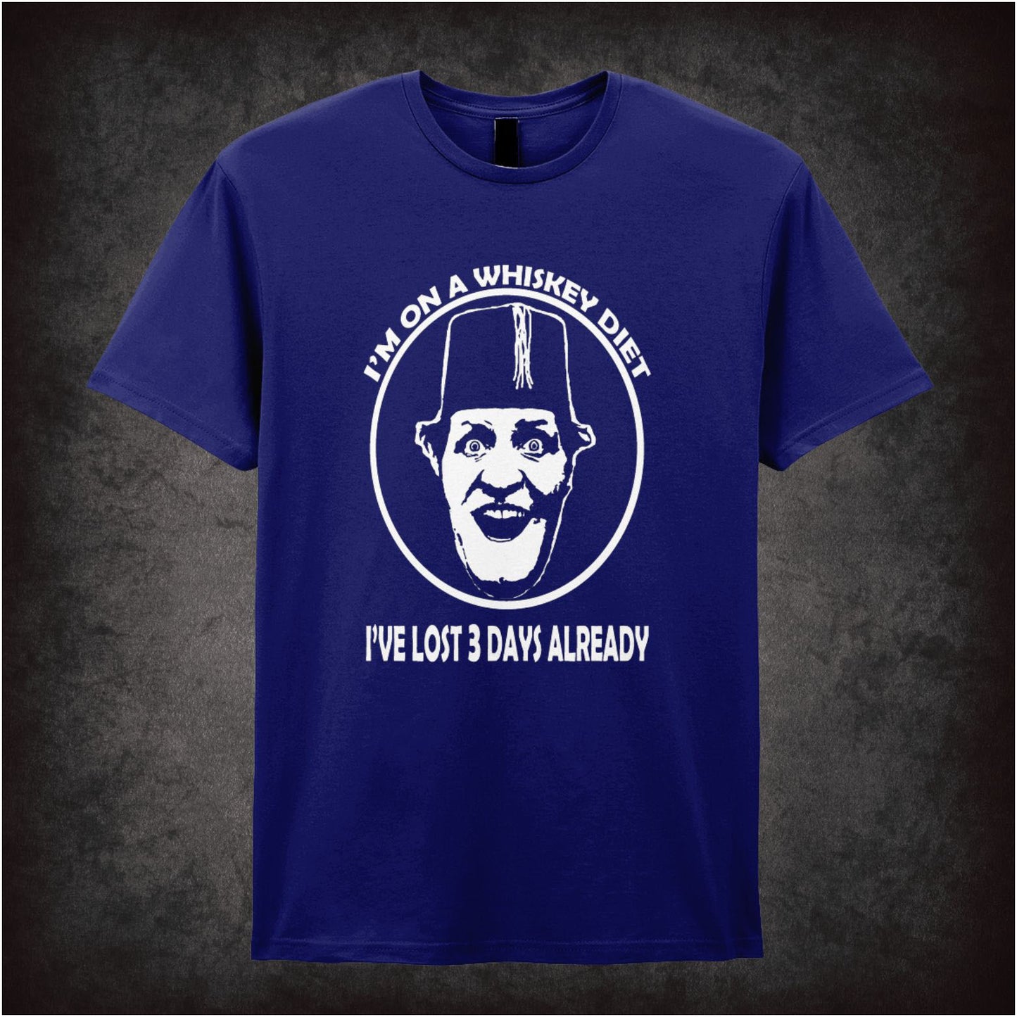 I’m On A Whiskey Diet I’ve Lost Three Days Already – Cult British Comedy Graphic T-Shirt