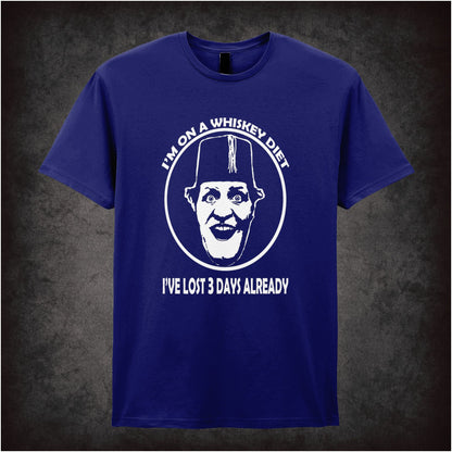 I’m On A Whiskey Diet I’ve Lost Three Days Already – Cult British Comedy Graphic T-Shirt