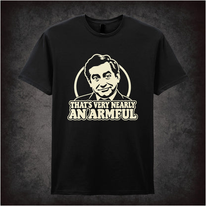 Tony Hancock “That’s Very Nearly an Armful” in black T-shirt