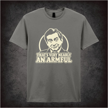Tony Hancock “That’s Very Nearly an Armful” in charcoal T-shirt
