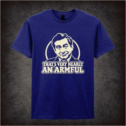 Tony Hancock “That’s Very Nearly an Armful” in navy T-shirt