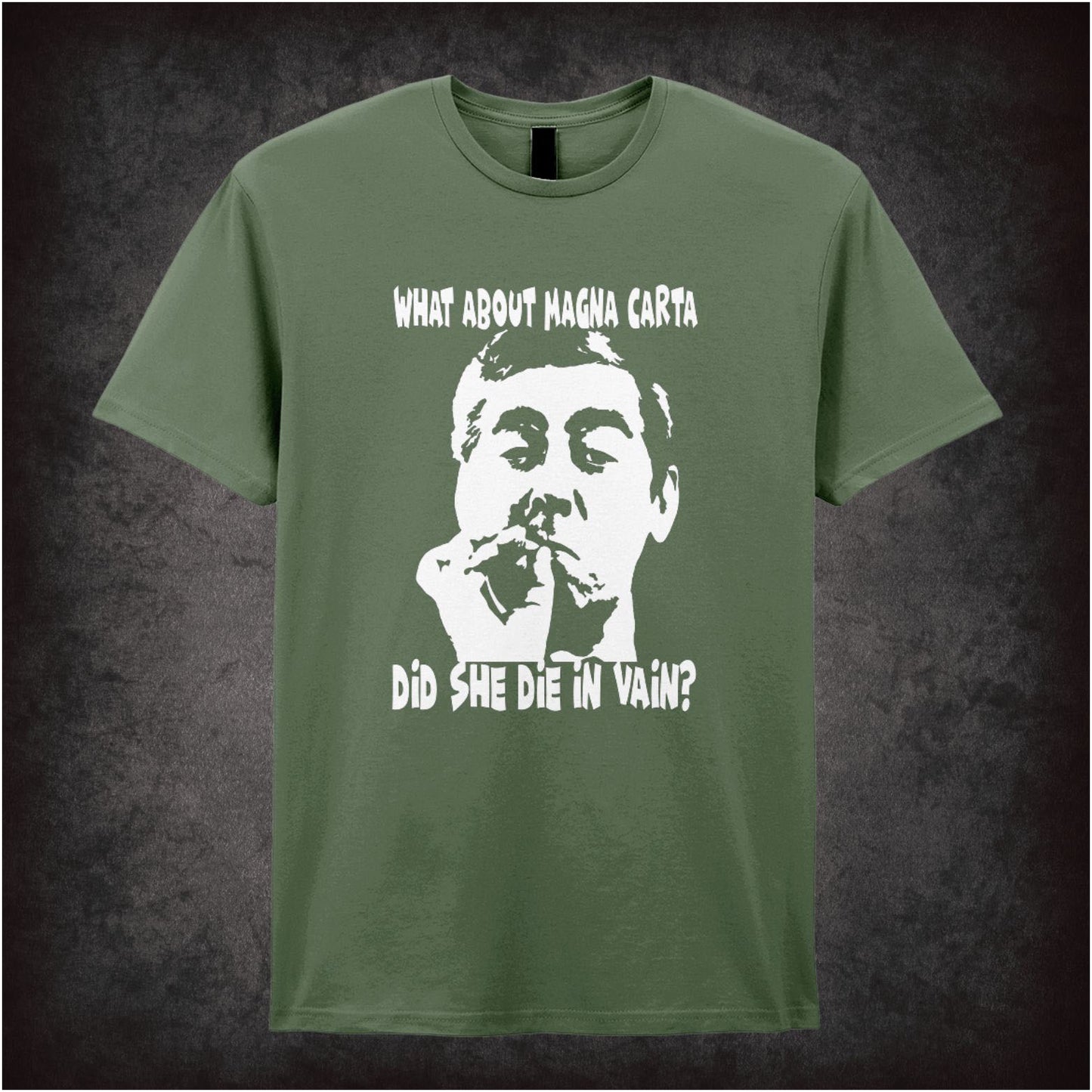 What About Magna Carta Did She Die In Vain – Cult British Comedy Graphic T-Shirt