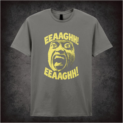 Quaid scream ‘Eeaaghh!’ T-shirt in charcoal from Total Recall