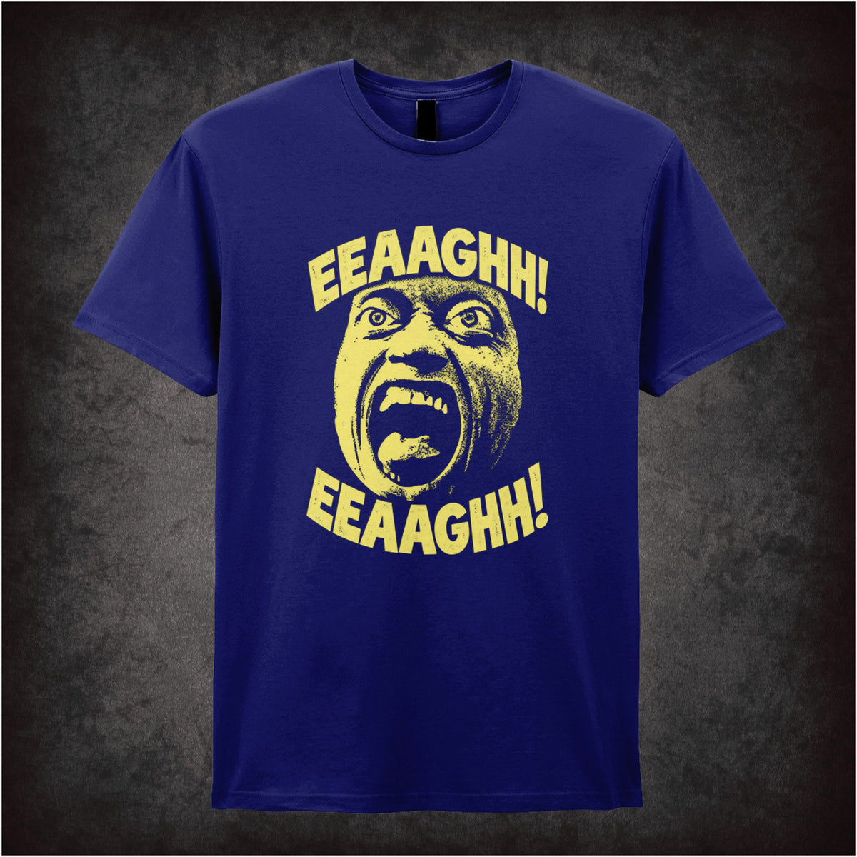 Quaid scream ‘Eeaaghh!’ T-shirt in navy from Total Recall