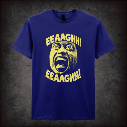 Quaid scream ‘Eeaaghh!’ T-shirt in navy from Total Recall