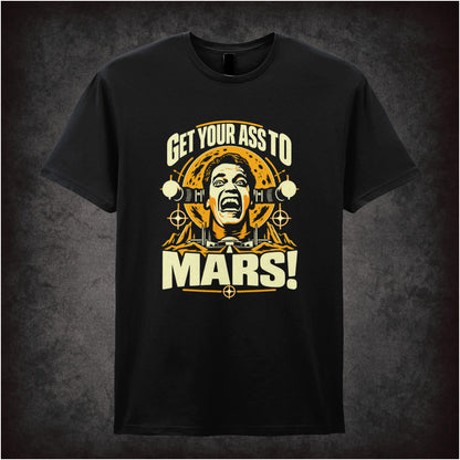 ‘Get your ass to Mars!’ T-shirt in black  from Total Recall