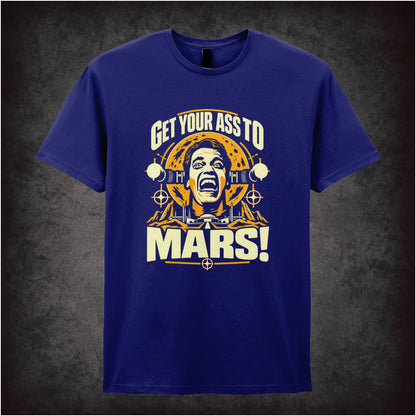 ‘Get your ass to Mars!’ T-shirt in navy from Total Recall