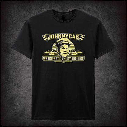 ‘Johnnycab we hope you enjoy the ride’ T-shirt in black from Total Recall