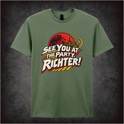 ‘See you at the party, Richter!’ T-shirt in military green from Total Recall
