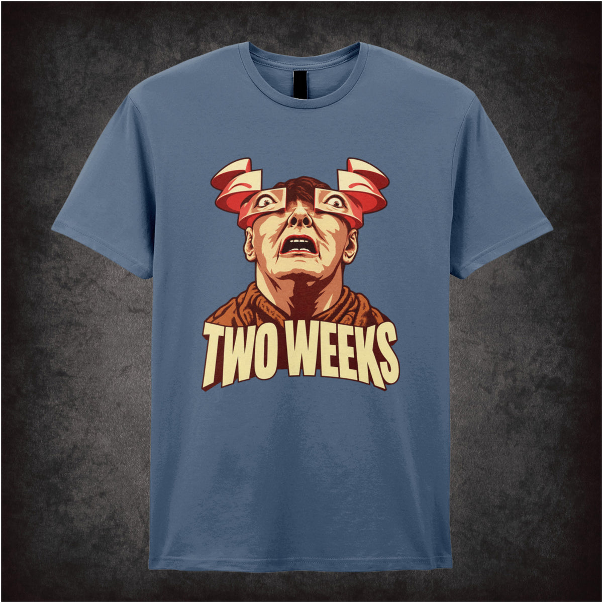 ‘Two weeks’ Douglas Quaid T-shirt in indigo from Total Recall