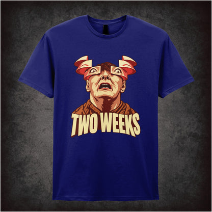‘Two weeks’ Douglas Quaid T-shirt in navy from Total Recall