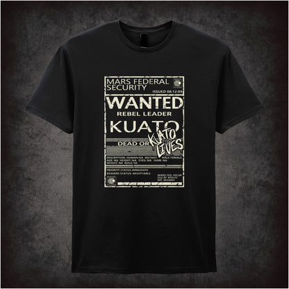 ‘Wanted rebel leader Kuato’ T-shirt in black from Total Recall
