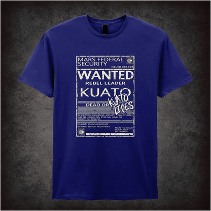 ‘Wanted rebel leader Kuato’ T-shirt in navy from Total Recall