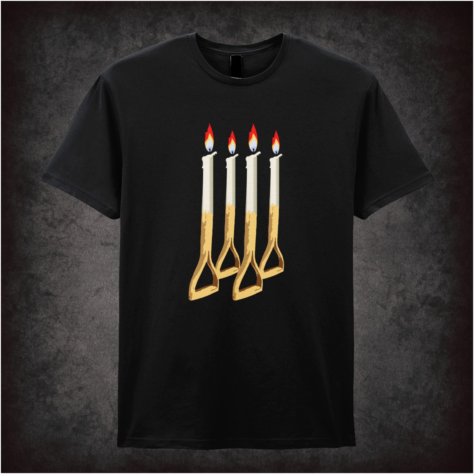 “‘Four Candles / Fork Handles’ T-shirt from The Two Ronnies”