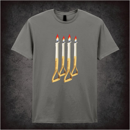 Four Candles / Fork Handles – Cult British Sketch Comedy Graphic T-Shirt