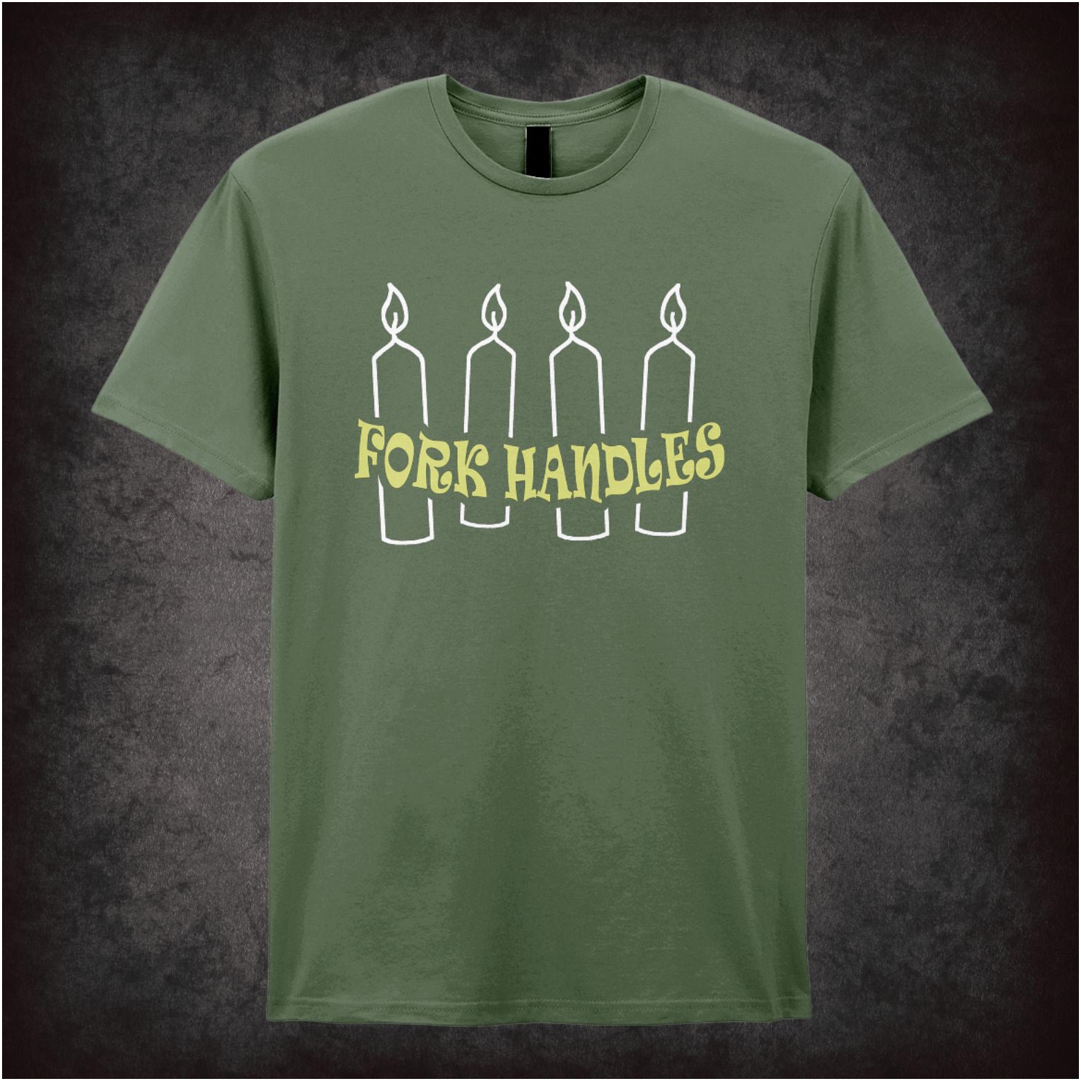 “‘Four Candles’ T-shirt from The Two Ronnies”