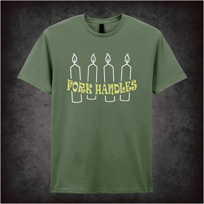 “‘Four Candles’ T-shirt from The Two Ronnies”