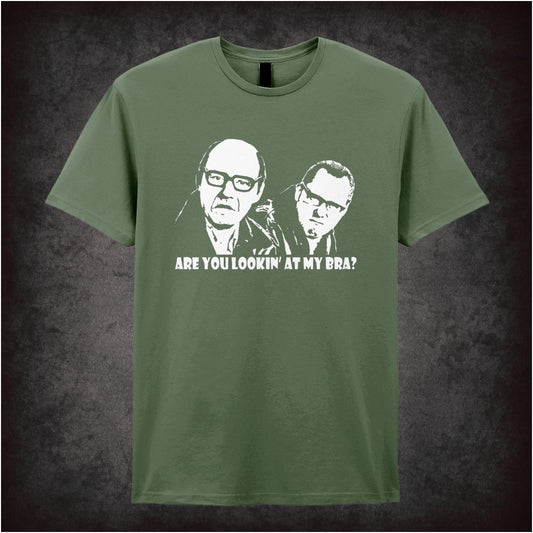 Are You Looking At My Bra? – Cult British Comedy Graphic T-Shirt