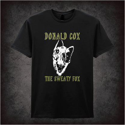 Donald Cox: The Sweaty Fox – Cult British Comedy Graphic T-Shirt