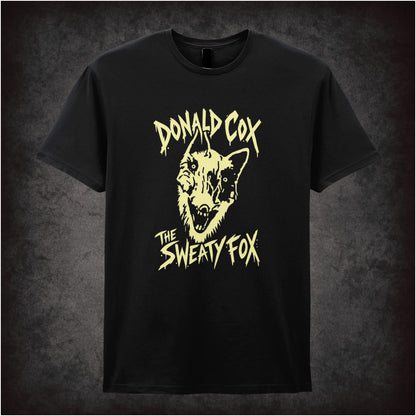 Donald Cox “The Sweaty Fox” T-shirt in black from Shooting Stars